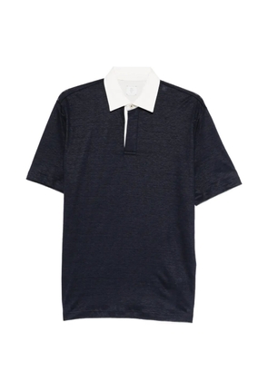 Eleventy contrast-collar polo shirt - Blue