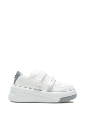Acne Studios touch-strap platform sneakers - White