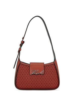 Karl Lagerfeld woven tote bag - Red