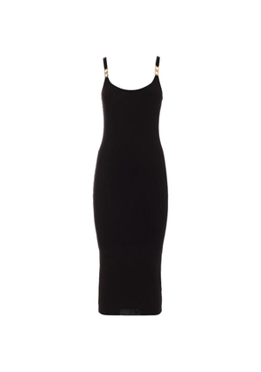 Just Cavalli strap-detail midi dress - Black