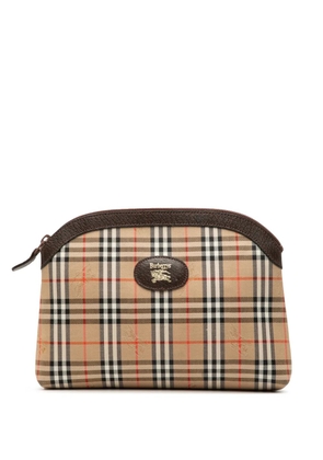 Burberry Pre-Owned 20th Century Haymarket Check Canvas clutch bag - Brown