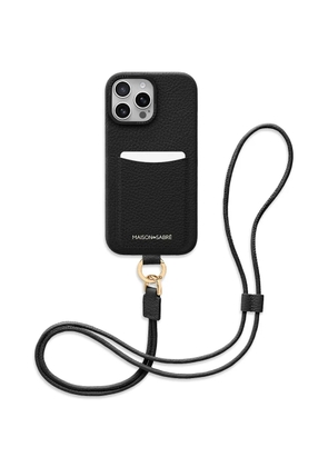MAISON de SABRÉ Sling leather iPhone 16 Pro Max phone case - Black