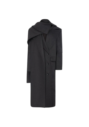 Violante Nessi Sloane double-breasted scarf coat - Grey