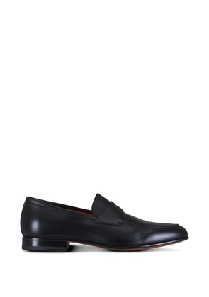 Santoni slot-penny loafers - Black