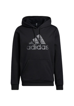 adidas camouflage-print hoodie - Black
