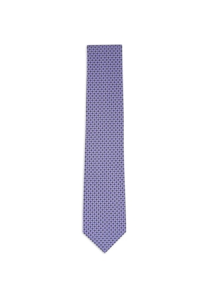 Brioni patterned tie - Purple