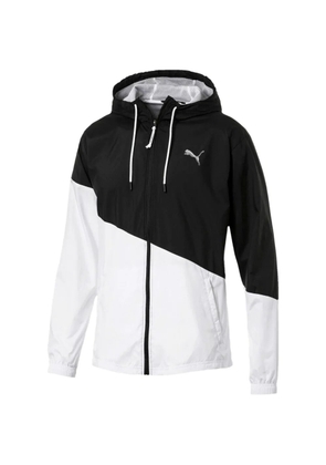 PUMA colourblock hooded jacket - Black