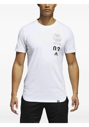 adidas crew-neck T-shirt - White