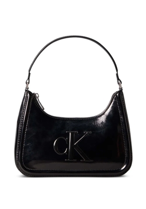 Calvin Klein zip-fastening logo-detail shoulder bag - Black