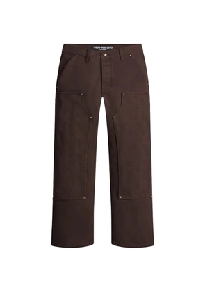 LOSTSHDWS detached double-knee trousers - Brown