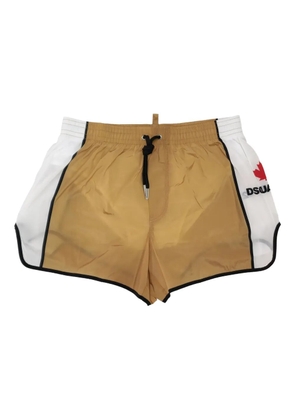 DSQUARED2 panelled drawstring swim shorts - Brown