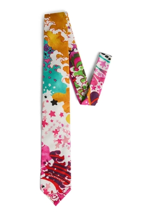 DSQUARED2 abstract-pattern print cotton tie