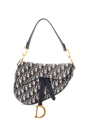 Christian Dior Pre-Owned Saddle Handbag Oblique Canvas Medium shoulder bag - Blue