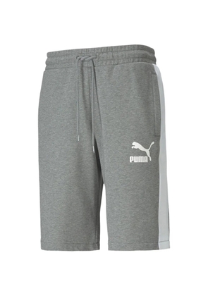 PUMA striped logo shorts - Grey