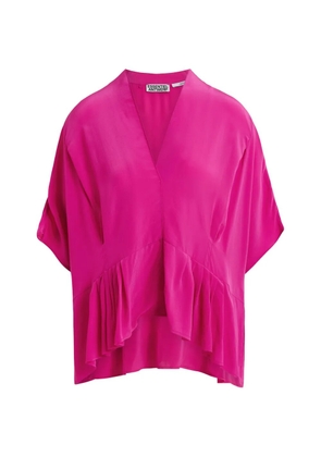 Essentiel Antwerp ruffled-hem blouse - Pink