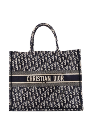 Christian Dior Pre-Owned Book Oblique Canvas Large tote bag - Blue