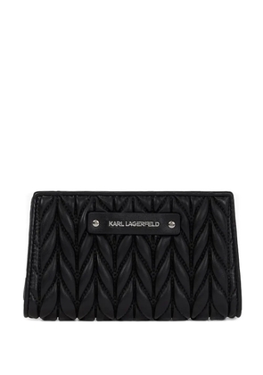 Karl Lagerfeld quilted wallet - Black