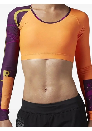 Reebok compression long-sleeve crop top - Orange