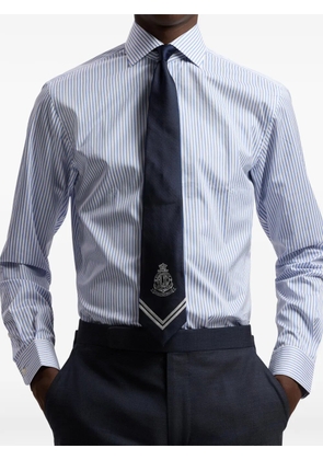 Ralph Lauren Purple Label logo-detail striped tie - Blue