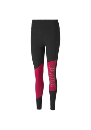 PUMA graphic-logo leggings - Black