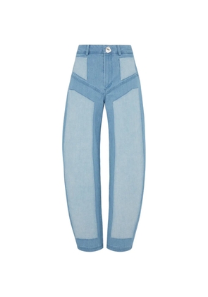 Violante Nessi Battiato contrasting-panels jeans - Blue