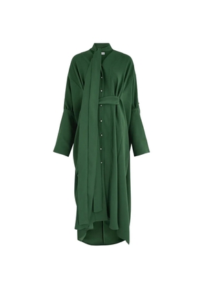Palmer//Harding Emotive oversize collared maxi dress - Green