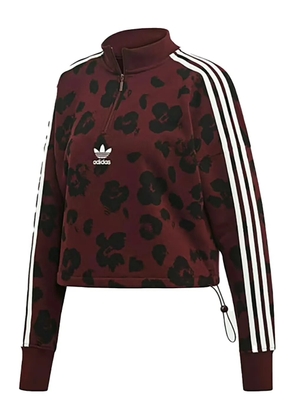 adidas floral print sweatshirt - Red