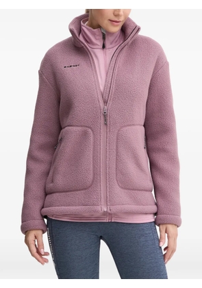 Mammut logo-embroidered fleece sweatshirt - Purple