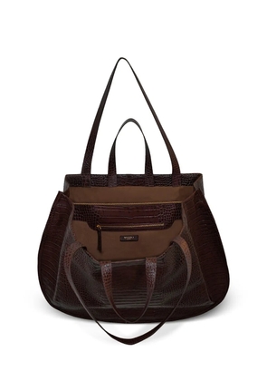 MICOLI Lunaa embossed shoulder bag - Red