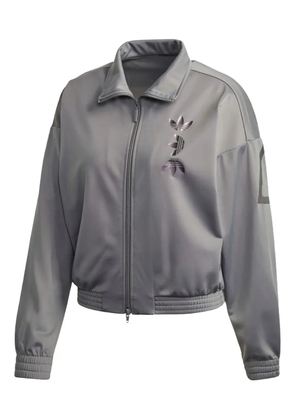 adidas logo-detail track jacket - Grey