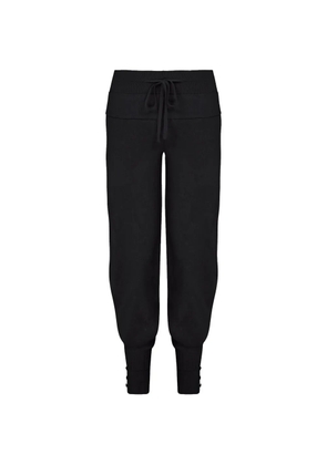 Violante Nessi The Maru Knit drawstring ribbed knit trousers - Grey