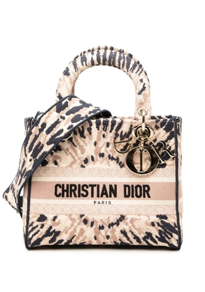 Christian Dior Pre-Owned 2020 Medium Embroidered Canvas Tie Dye Lady D Lite satchel - Pink