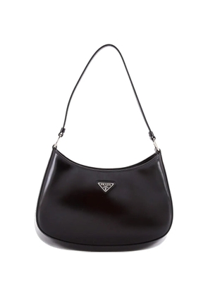 Prada Pre-Owned Cleo Shoulder Bag Spazzolato Leather Medium hobo bag - Black