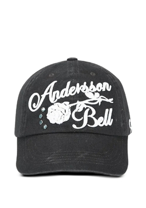 Andersson Bell logo-detail baseball cap - Black
