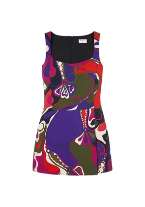 PUCCI Orchidee-print mini dress - Purple