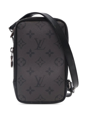 Louis Vuitton Pre-Owned 2021-2026 Monogram Eclipse Reverse Double Phone Pouch crossbody bag - Black