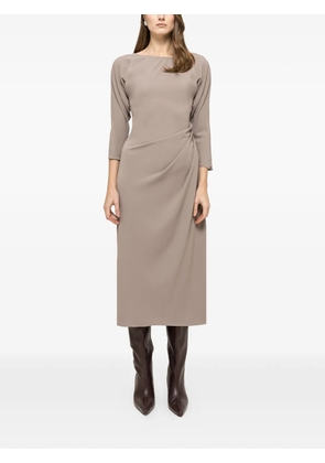 NISSA pleat midi dress - Grey