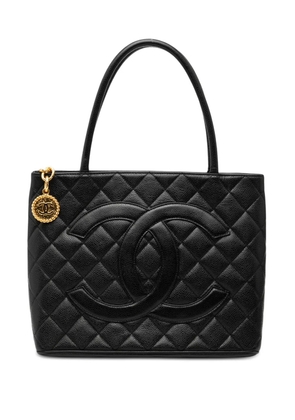 CHANEL Pre-Owned 2000-2002 Caviar Medallion tote bag - Black