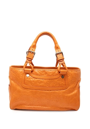 Celine Pre-Owned 2000-2020 Spiraling Macadam Embossed Leather Boogie handbag - Orange