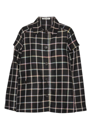 Henrik Vibskov checked shirt - Black