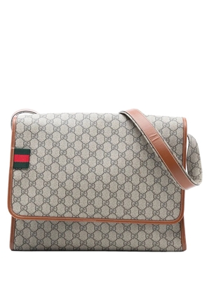 Gucci Pre-Owned 2016-2025 GG Supreme Web Messenger Bag crossbody bag - Brown