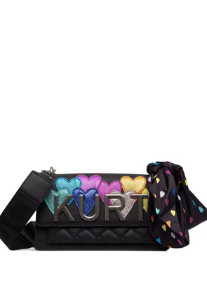 Kurt Geiger London logo-plaque cross body bag - Black