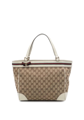 Gucci Pre-Owned 2016-2026 GG Canvas Web Mayfair tote bag - Brown