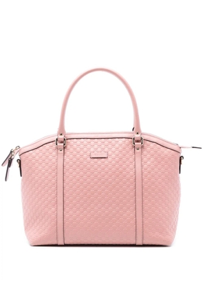 Gucci Pre-Owned 2016-2025 Large Microguccissima Dome satchel - Pink