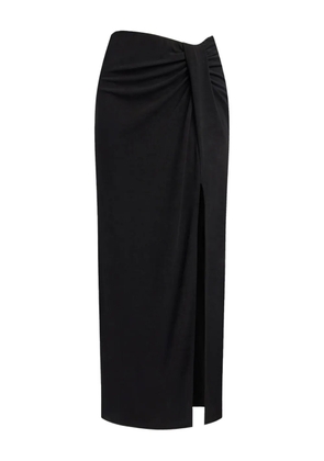 12 STOREEZ draped maxi skirt - Black