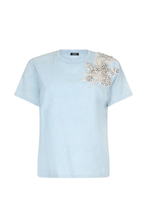 LIU JO jewel-embellished T-shirt - Blue