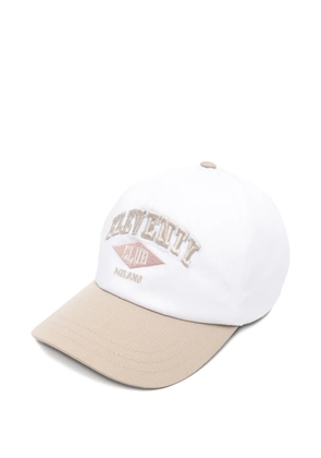 Eleventy embroidered baseball cap - White