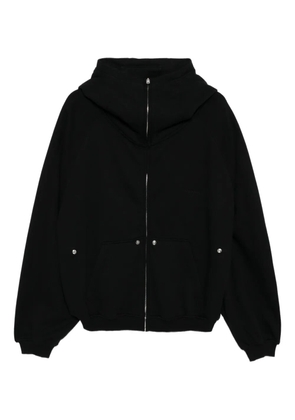 We11done logo hoodie - Black