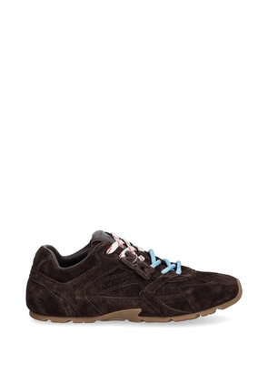 Nokwol Atlas suede sneakers - Brown