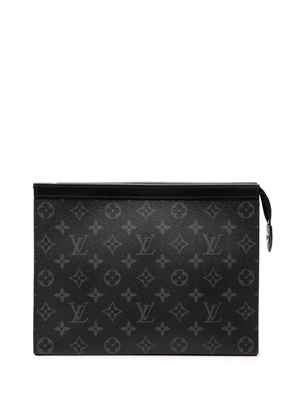 Louis Vuitton Pre-Owned 2021-2025 Monogram Eclipse Pochette Voyage MM clutch bag - Black